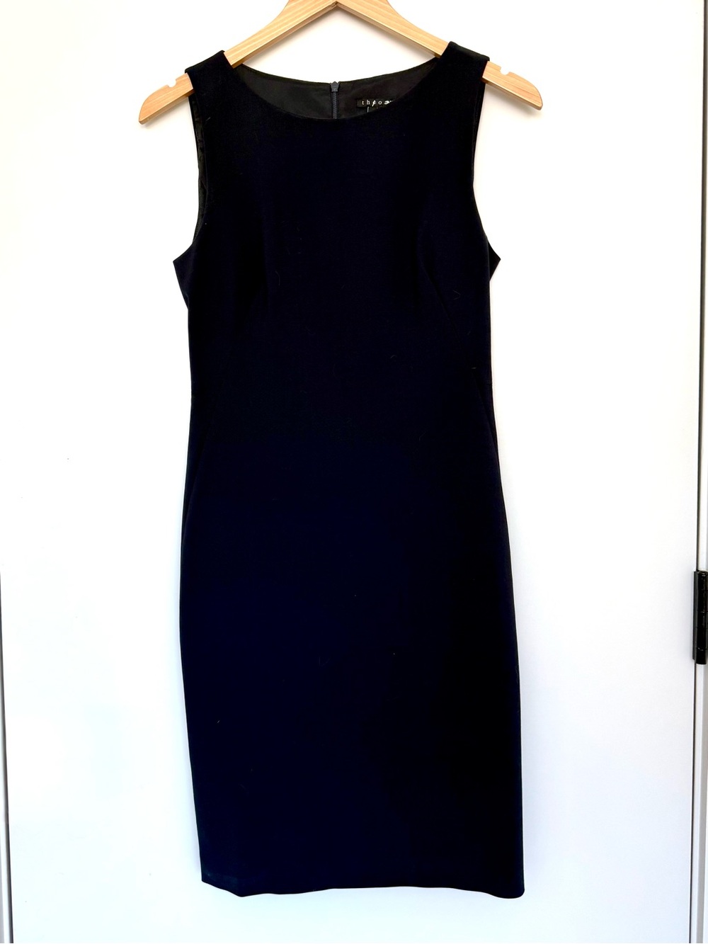 Theory Navy Sleeveless Sheath Dress